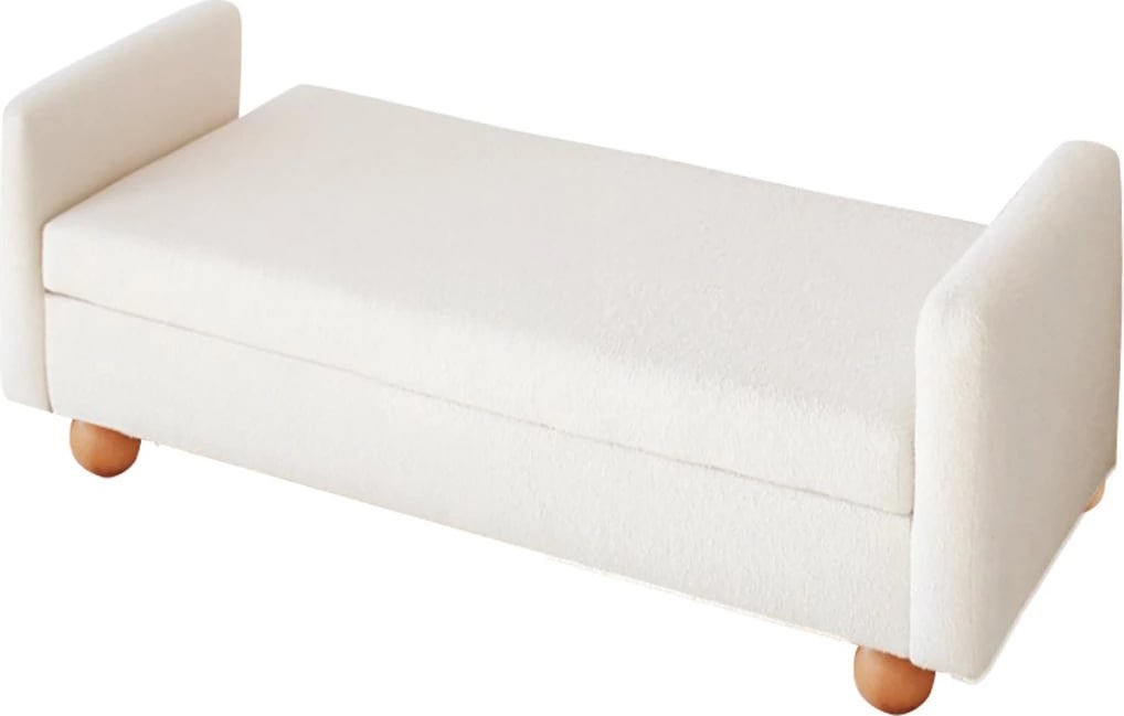Stol TEDY me sandik, ngjyrë e bardhë, Atelier del Sofa