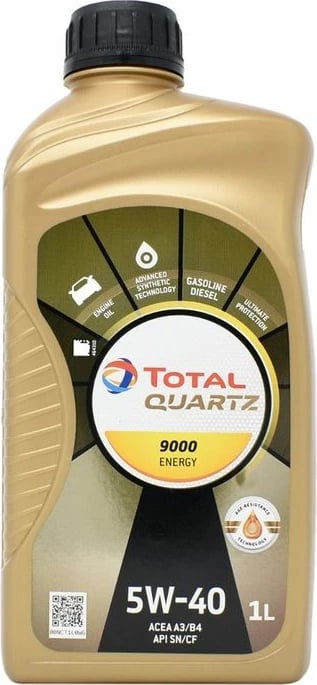 Vaj Total Quartz 5w-40 1l 9000