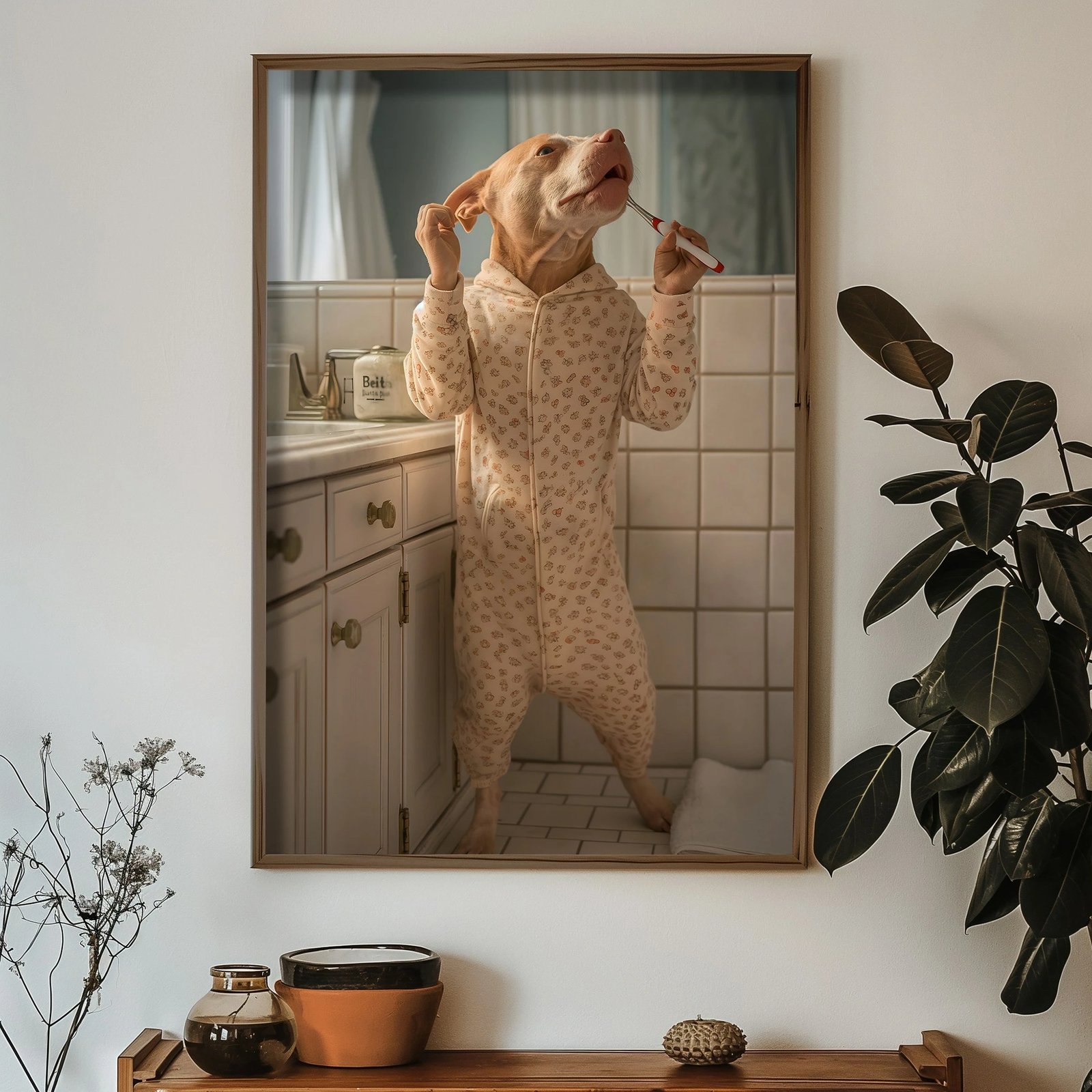 Pikturë dekorative me kornizë MDF, shumëngjyrëshe, Wallity HUM063, 50x70x3.5cm