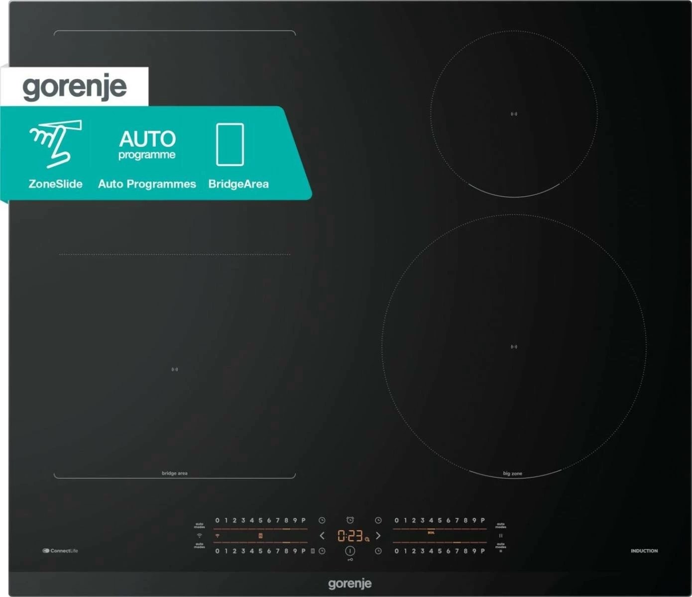 Plitë induksioni Gorenje GI6432BCWF, 4 zona, Touch Control, e zezë