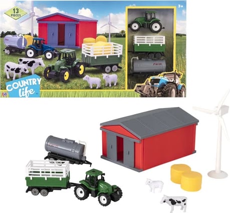 Country Life - Farmyard Tractor & Figures Playset
