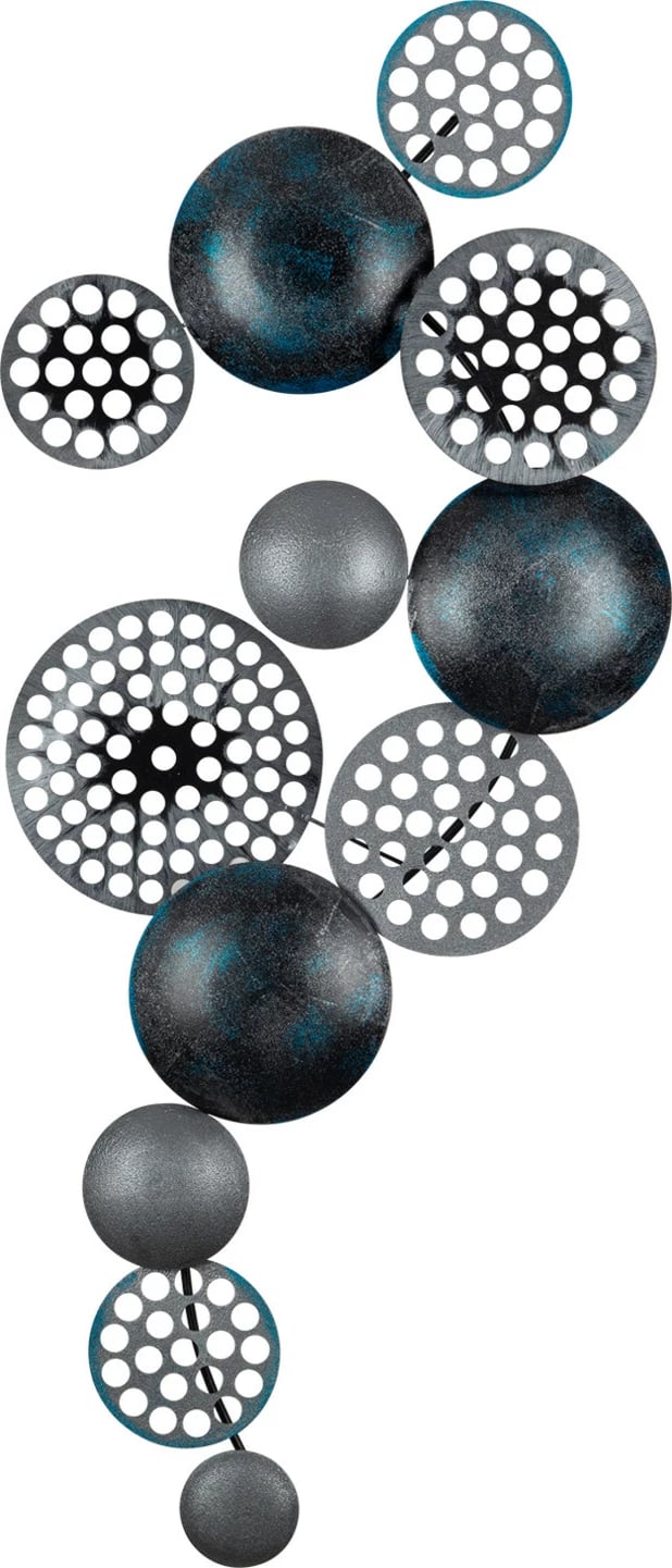 Aksesor dekorativ metalik për mur, Wallity Bronte, CH103-4