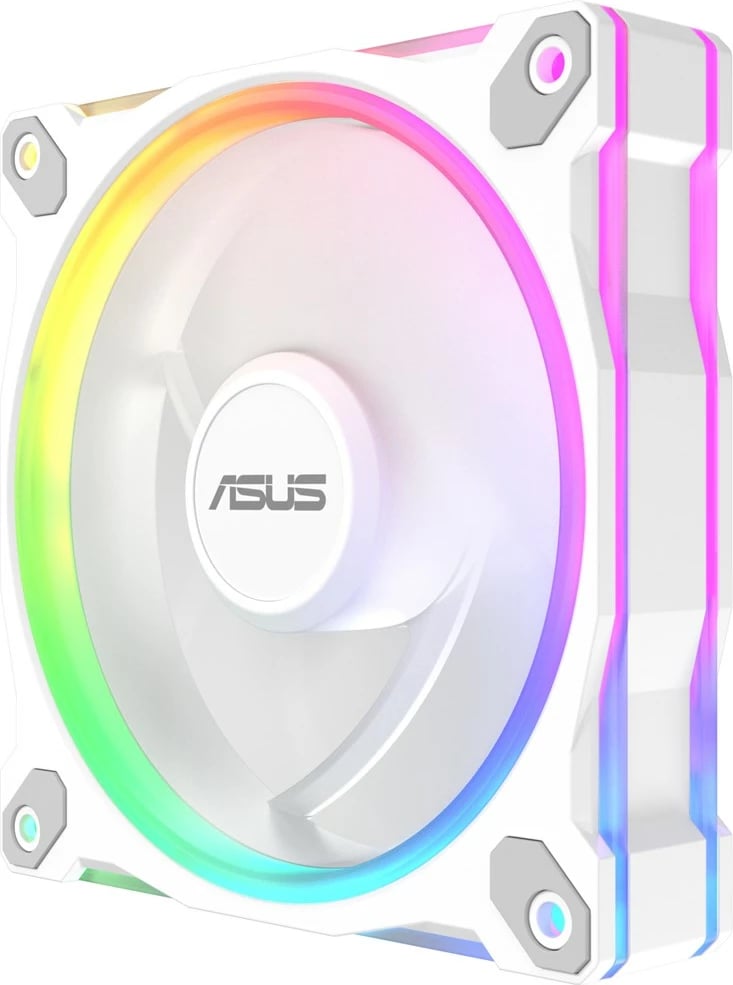 Ventilator kase ASUS Prime MR120 ARGB, 12 cm, i bardhë