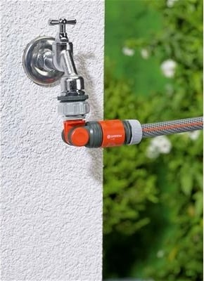 Lidhës këndi për rubinet Gardena 2999-20, gri portokalli