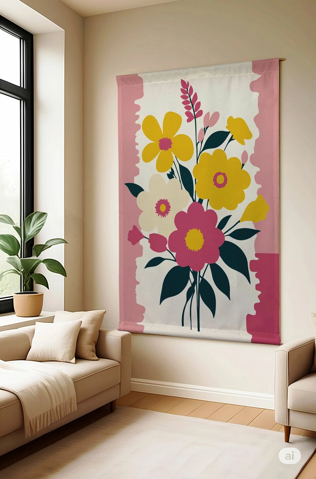 Pikturë dekorative poliestër Wallity, Polybaby 6, 70x120cm