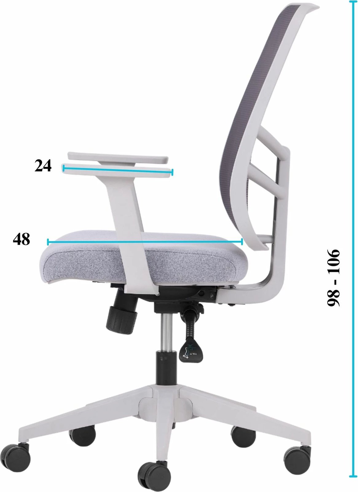 Set karrigesh zyre (2 copë), Skye Decor, Leto 108, ngjyrë gri