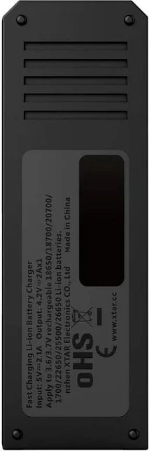 Karikues baterish XTAR SC1, për Li-Ion, i zi