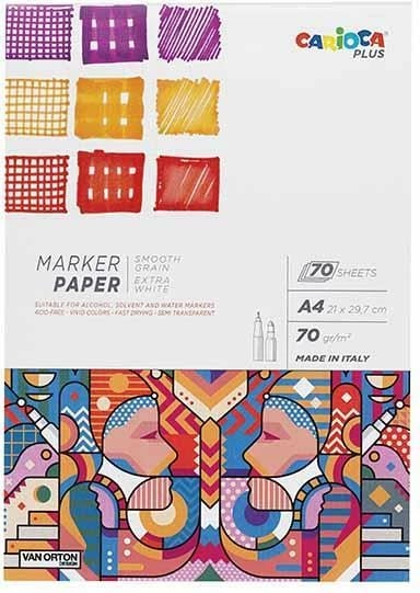 Sketchbook Carioca Plus A4, 70 fletë, 70g Sketchbook Carioca Plus A4, 70 fletë, 70g