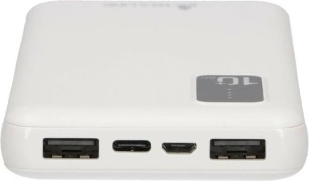Powerbank Extralink EPB-098W, 10000 mAh, Bardhë