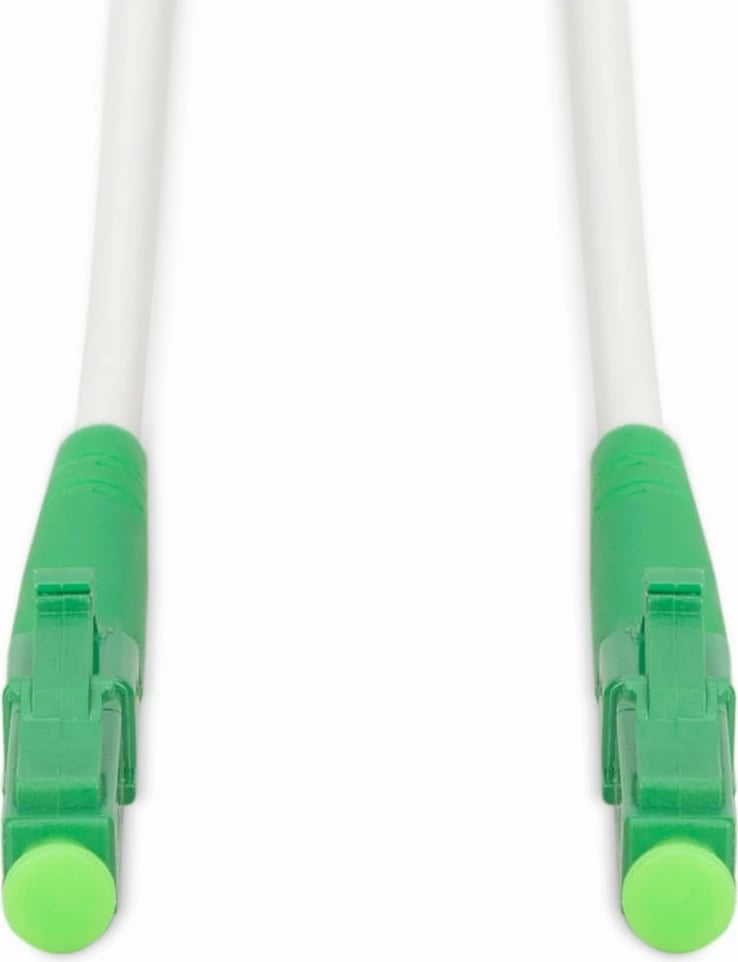 Kabllo optike Digitus LWL LC/APC në LC/APC, 10m, singlemode, e bardhë/gjelbër
