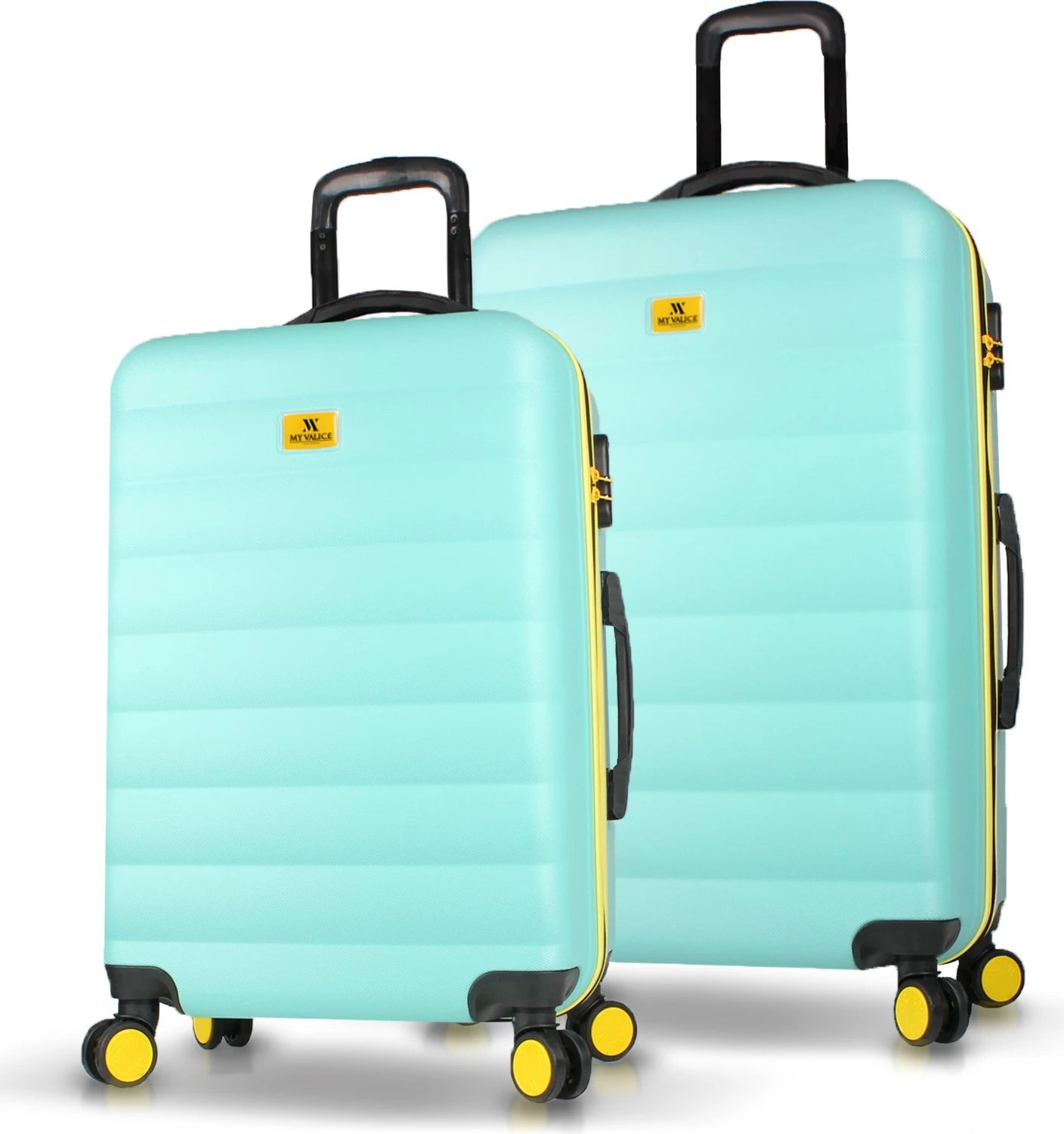 Set valixhesh (2 copë), ngjyrë mint, Zoozie Bags, 6643