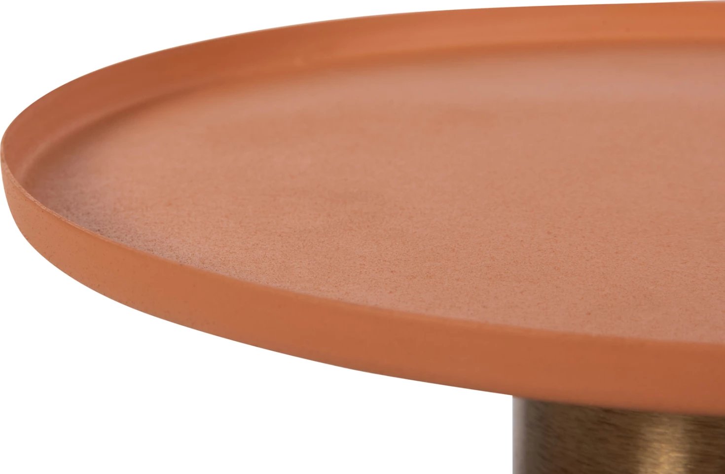 Tavolinë anësore PUNJAB FH4239.08 metalike, ngjyrë portokalli-ari/bronz Φ36x47H cm