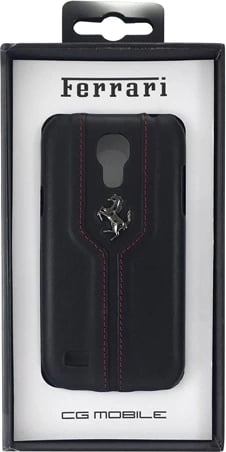 Mbështjellës Ferrari Monte Carlo për Samsung Galaxy S4 Mini, lëkurë, i zi