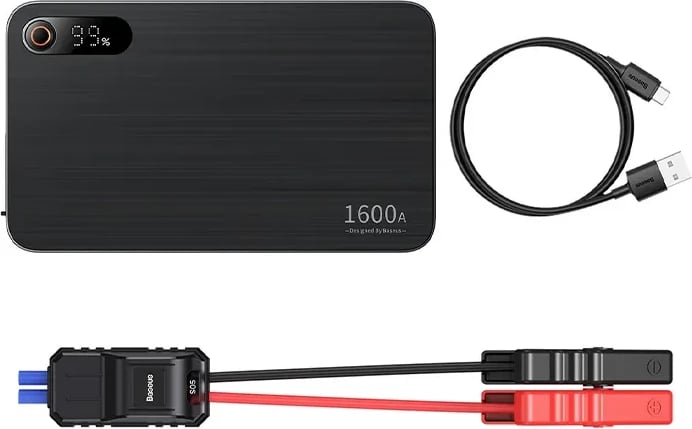 Powerbank/Starter veture, Baseus Super Energy PRO CGNL070001, 16000 mAh 1600A 12V PD 65W, e zezë