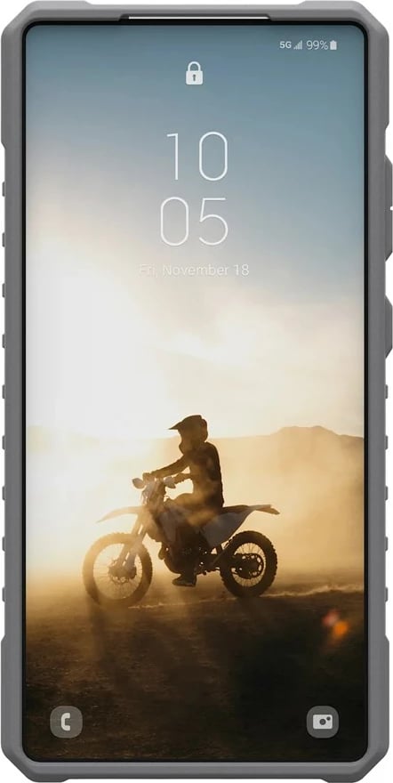 Mbështjellës Urban Armor Gear Pathfinder Clear Active Lava për Samsung, 6.8", portokalli/transparente