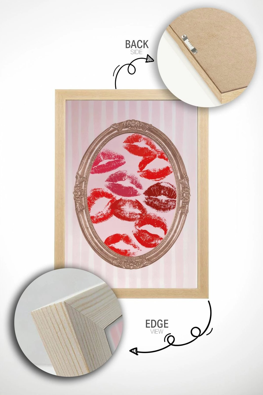 Pikturë dekorative me kornizë, shumëngjyrëshe, Artsrmdl18