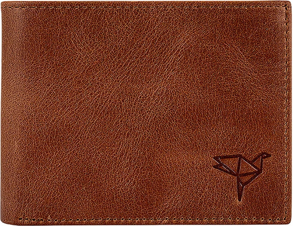 Portofol për burra, Zoozie Bags, Kevin Crazy, ngjyrë kafe e hapur (tan)