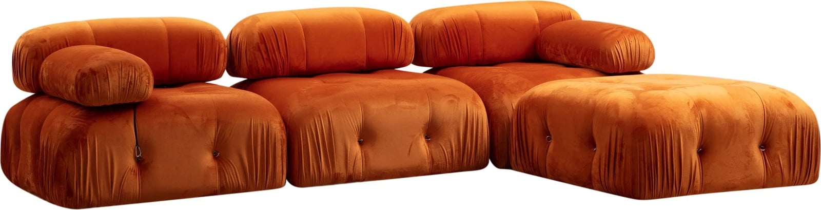 Kënd-sofë Bubble, portokalli, Atelier del Sofa (L1-O1-1R -Puf)