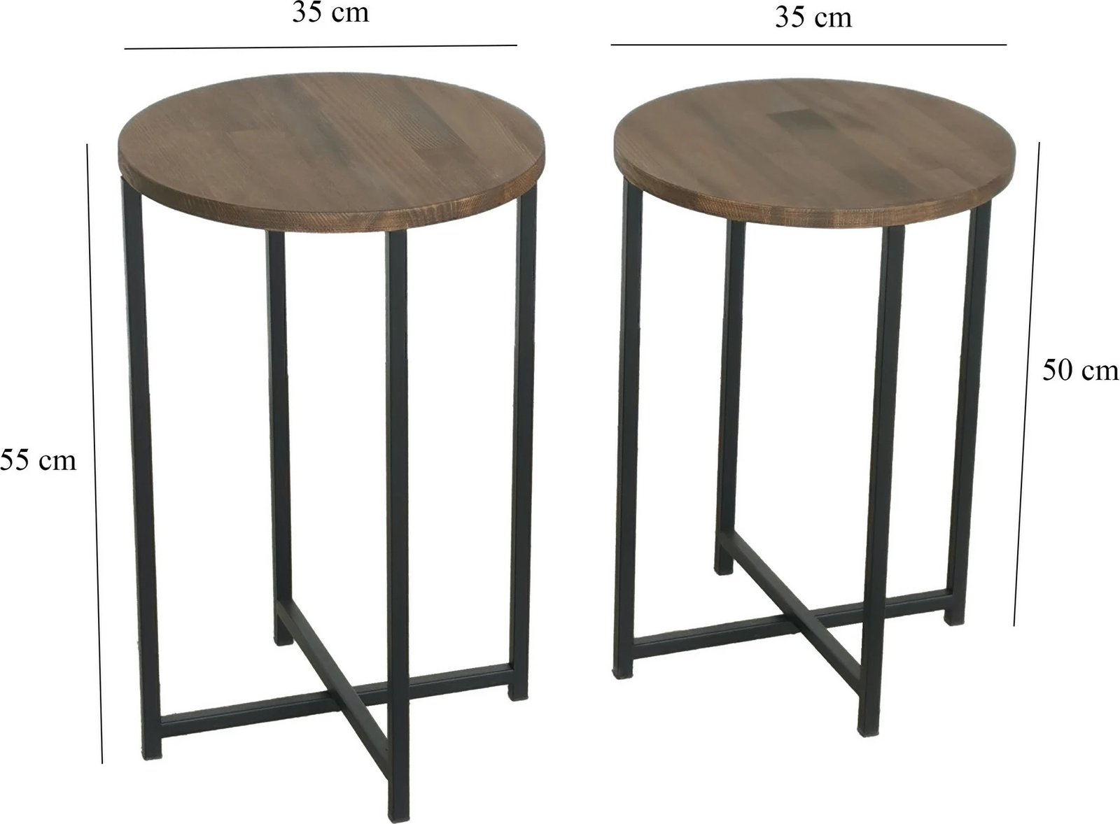 Set tavolina kafeje Hanah Home, Neta, ngjyrë arre Set tavolina kafeje Hanah Home, Neta, ngjyrë arre