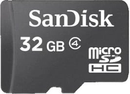 Kartë kujtese SanDisk microSDHC 32GB me adapter