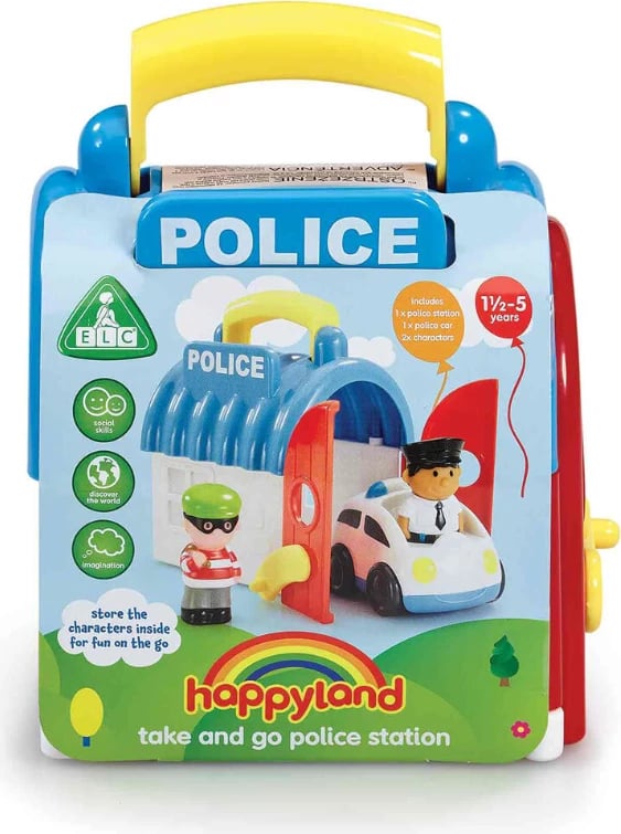 Happyland Take And Go Police Station Playset