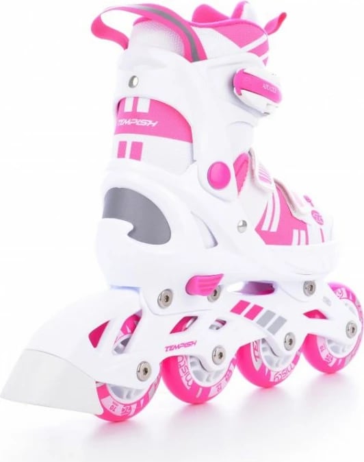 Rollera/Patina për vajza Tempish, të bardha dhe rozë
