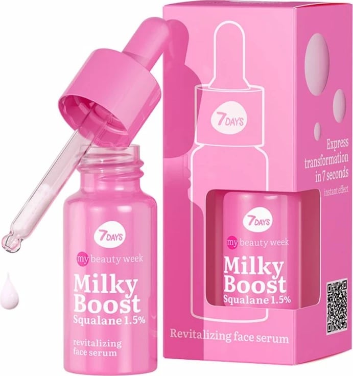 Serum 7DAYS, Milky Boost Squalane 1.5%+ Algae complex, 20 ml