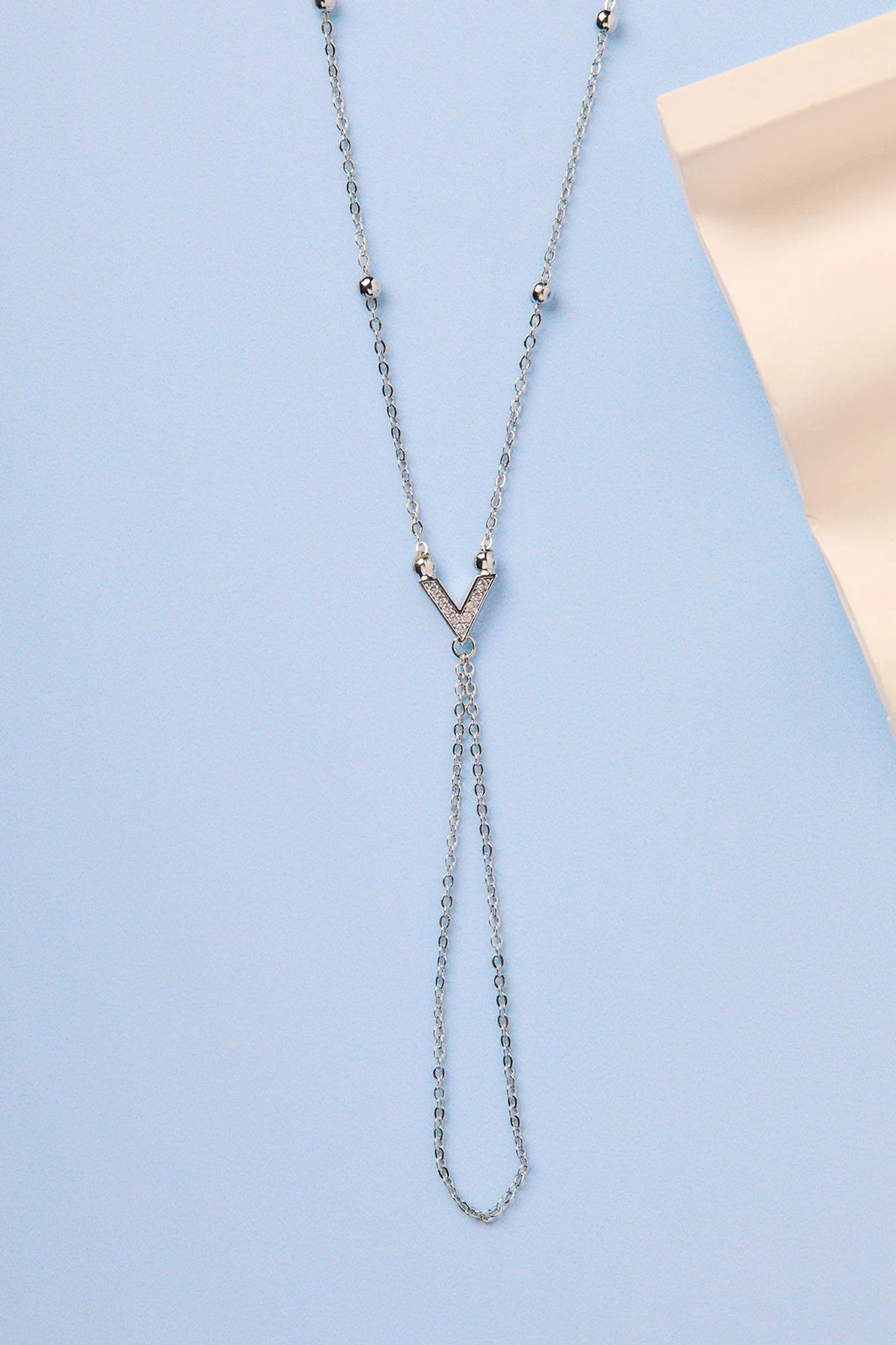 Zinxhir metalik Elika, ngjyrë argjendi, CSHM9957G