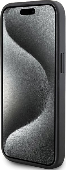 Mbështjellës Karl Lagerfeld Quilted K Pattern për iPhone 15, i zi