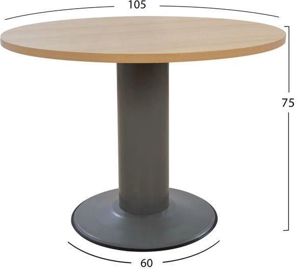 Tavolinë profesionale për konferenca zyre FH2054.11, ngjyrë lisi, D105x75 cm