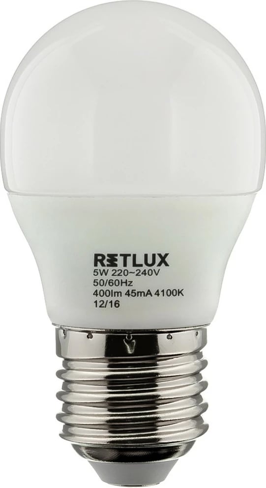 Poç Retlux RLL 272 miniG LED, 5W G45 E27