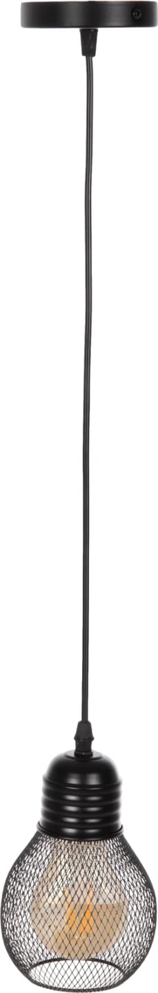 Llambë varëse tavani, rrjetë metali e zezë, FH4171, Φ13x125H cm Llambë varëse tavani, rrjetë metali e zezë, FH4171, Φ13x125H cm