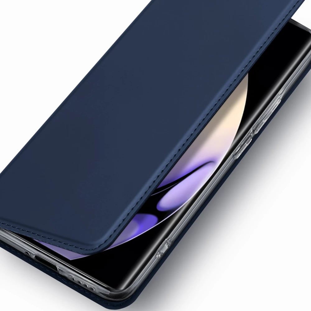 Mbështjellës Dux Ducis Skin Pro për Realme 10 Pro+, me kapak, xhep për kartela, qëndrim, kaltër Mbështjellës Dux Ducis Skin Pro për Realme 10 Pro+, me kapak, xhep për kartela, qëndrim, kaltër