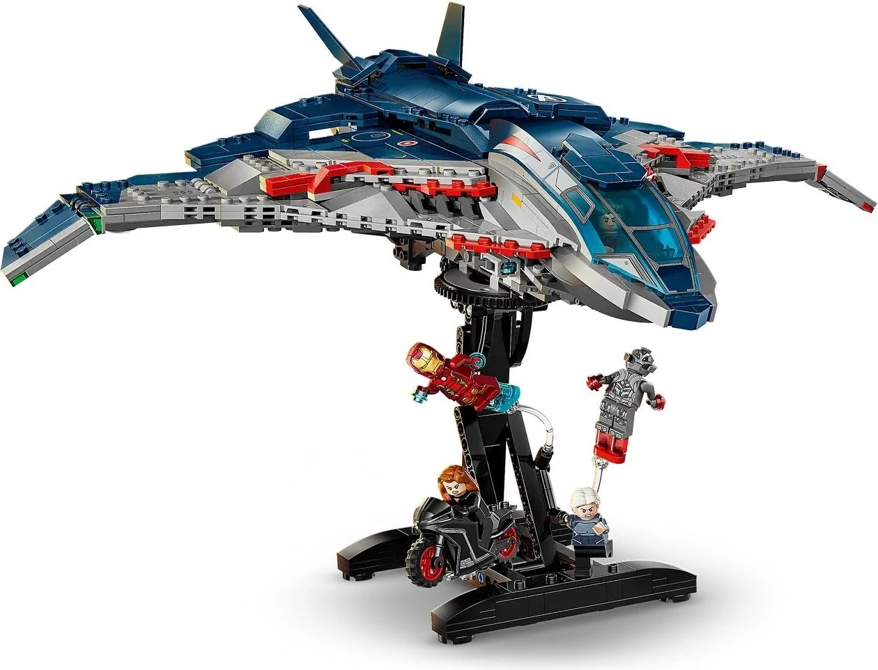 Set LEGO Marvel Quinjet 76325, 5 minifigura, 1131 pjesë