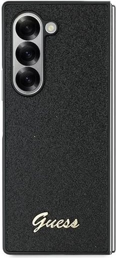 Mbështjellës Guess 4G Glitter Script për Samsung Galaxy Z Fold 6, i zi