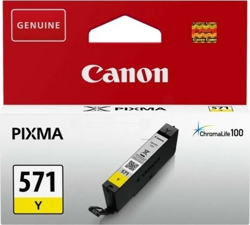 Toner Canon CLI-571, Yellow, 7ml, për Pixma