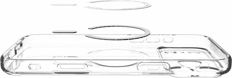 Mbështjellës Spigen Ultra Hybrid MagSafe për iPhone 17 Pro, Transparent Gri