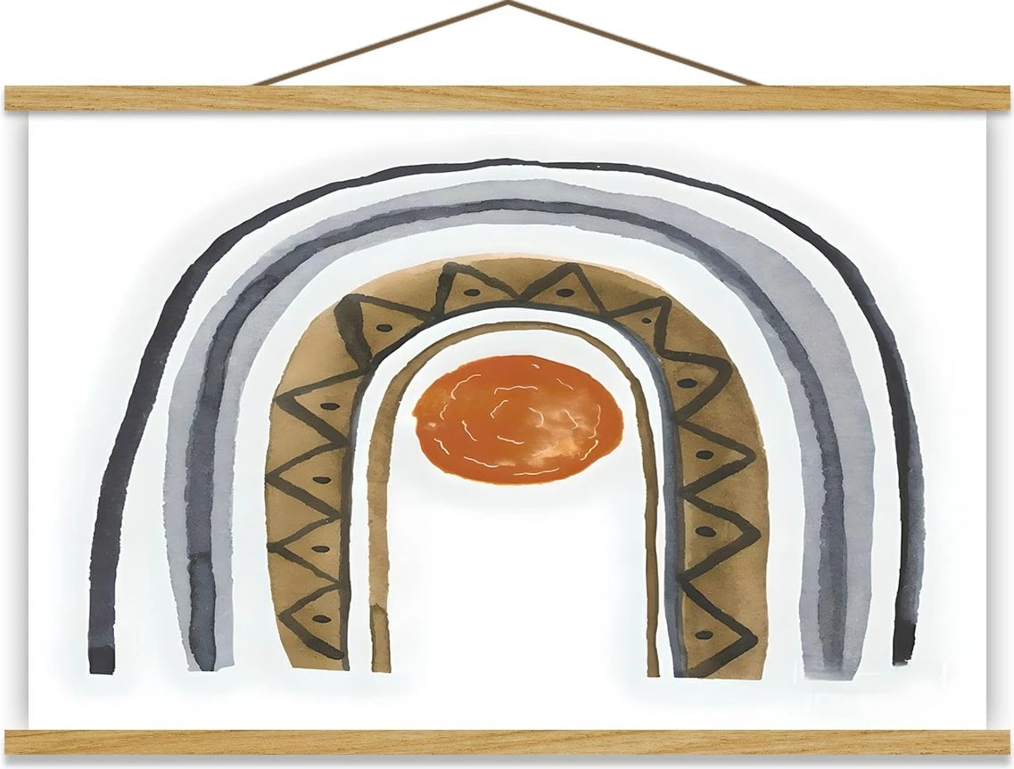 Pikturë dekorative me kornizë, shumëngjyrëshe, Wallity MRG16, 50x70cm