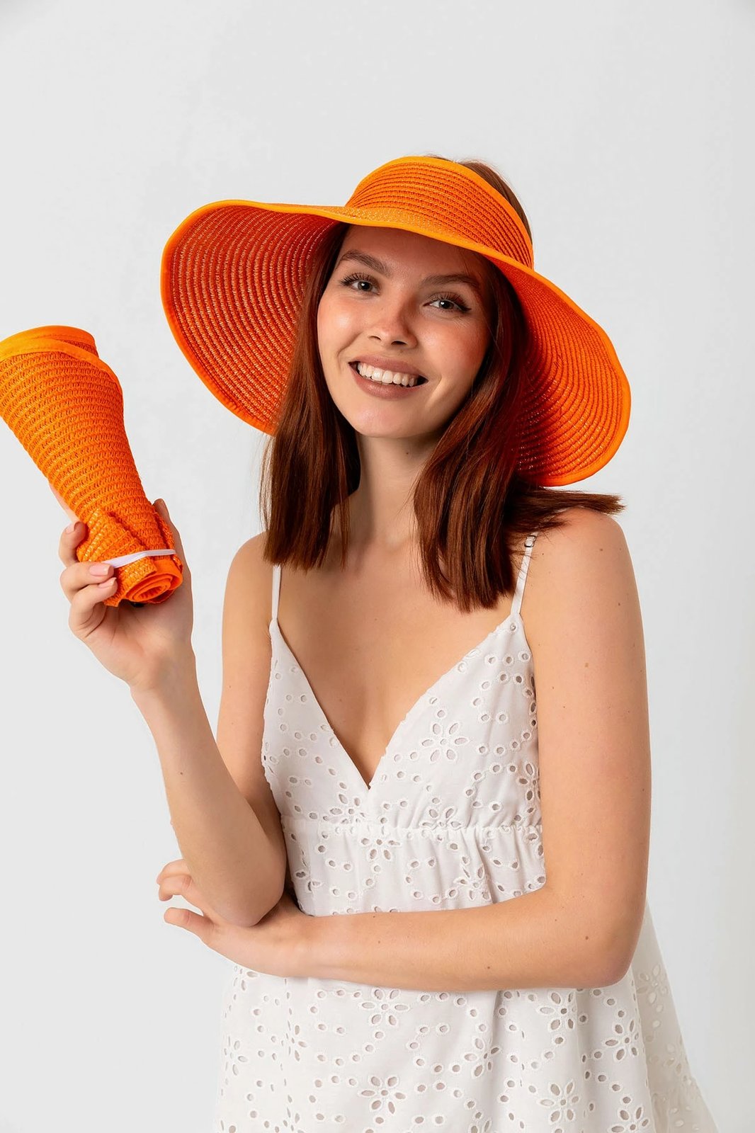 Kapelë grash Jumeon, portokalli, Hsr2080