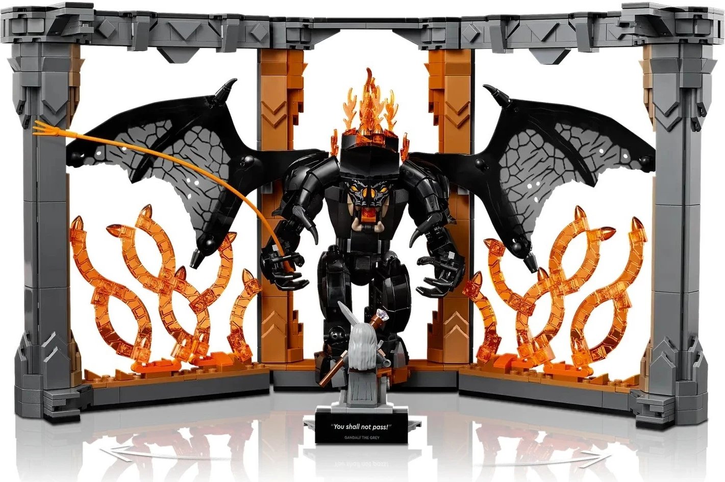 Set LEGO ICONS Lord of the Rings Balrog Book Nook, 10367, për të rritur, 1 minifigurë Set LEGO ICONS Lord of the Rings Balrog Book Nook, 10367, për të rritur, 1 minifigurë