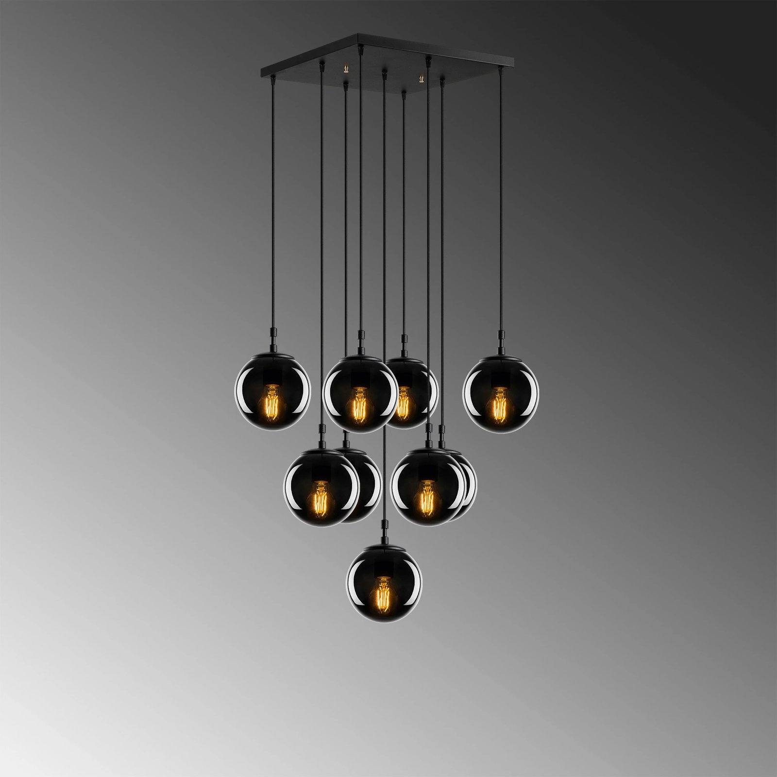 Llambë tavani Opviq, Efe - 2161, ngjyrë e zezë dhe fume