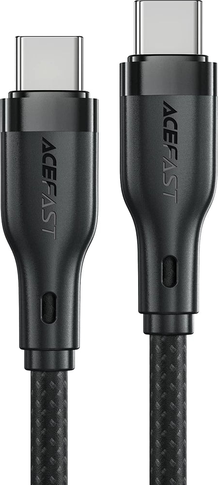 Kabllo Acefast C8-03 USB-C në USB-C, 1.2m, 60W, e zezë