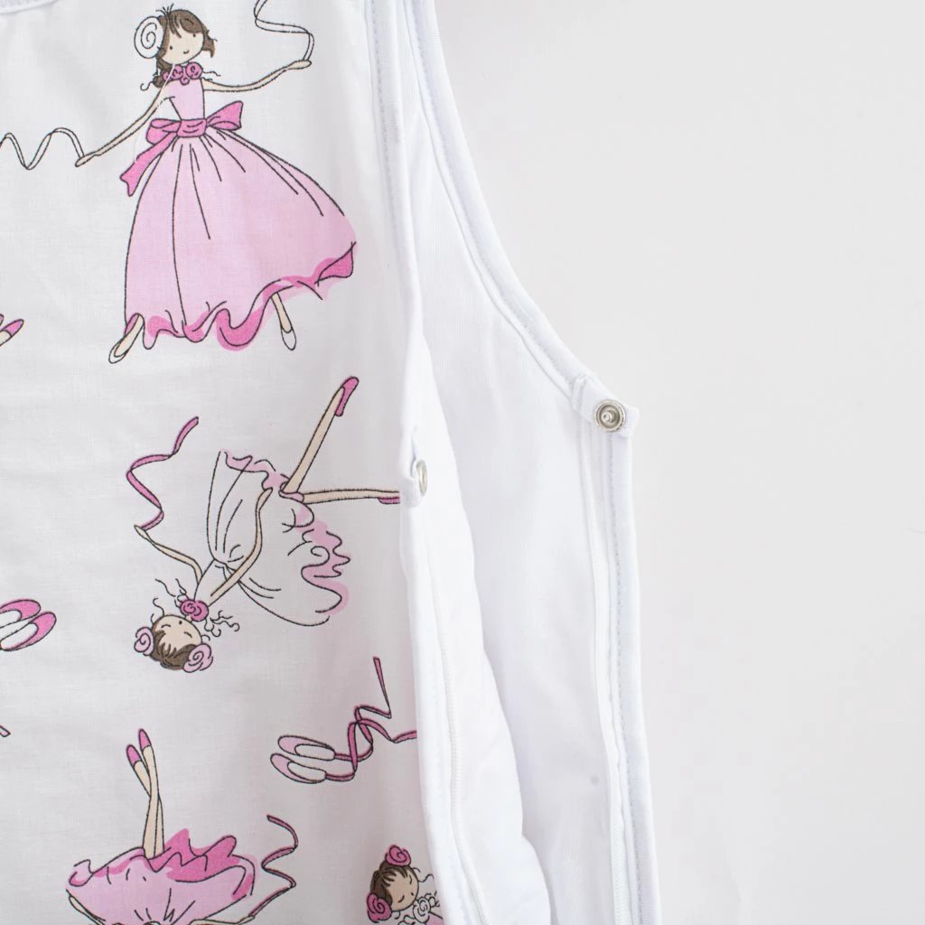 Thes gjumi për foshnje, New Baby, Ballerina Bella, 0-6 muaj, pambuk 100% me mbushje, rozë