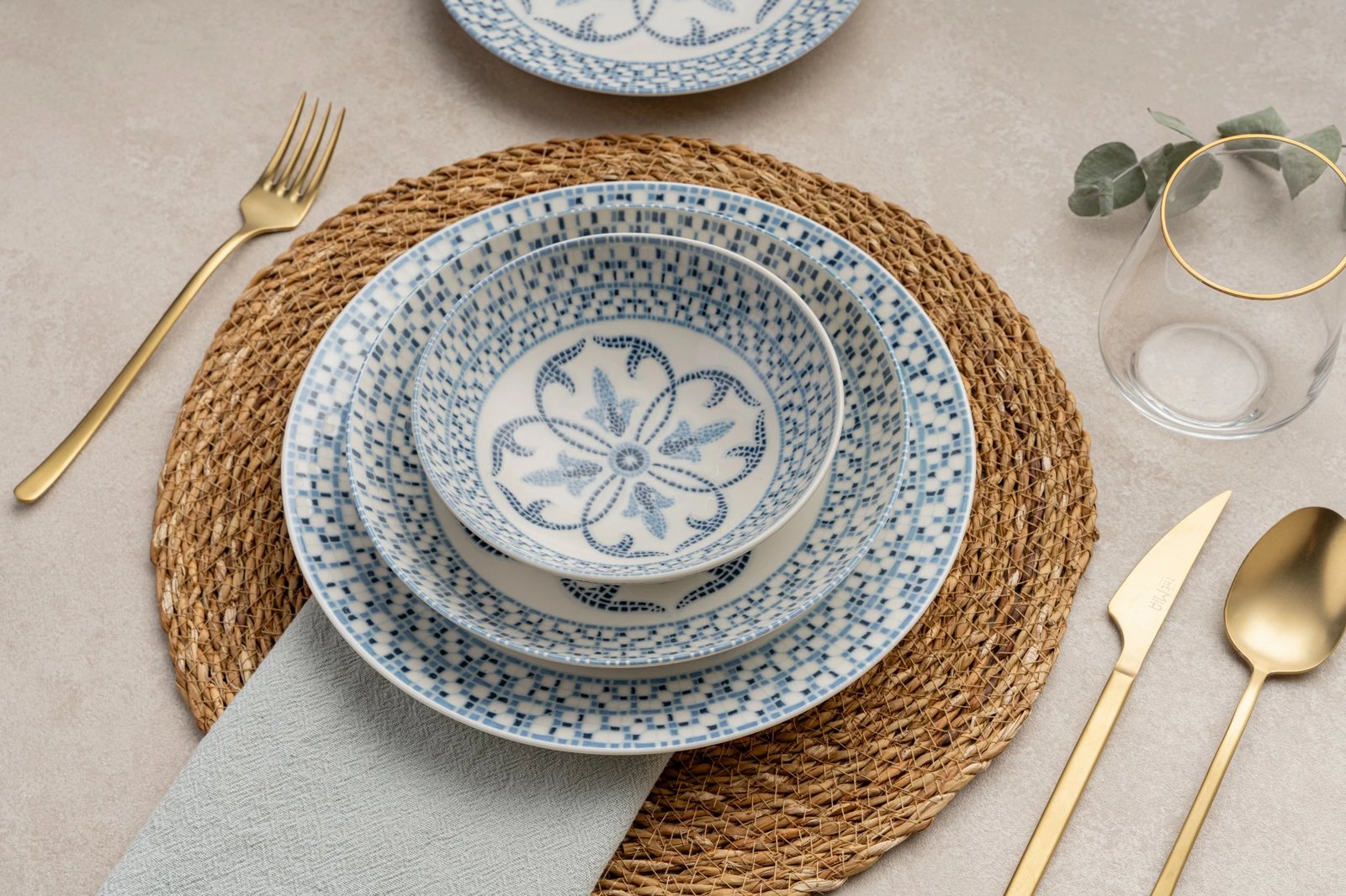 Set enësh për drekë (24 copë), Hermia, GBSATN24Y4R22761