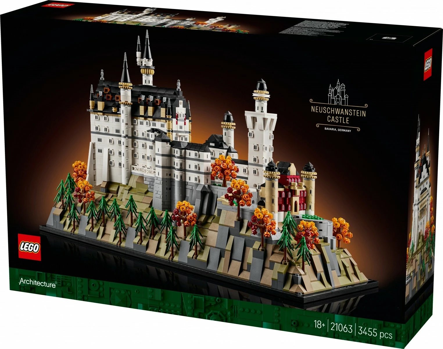 Set ndërtimi LEGO Architecture 21063 Neuschwanstein Castle, 3455 pjesë Set ndërtimi LEGO Architecture 21063 Neuschwanstein Castle, 3455 pjesë