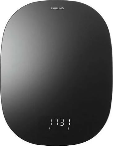 Peshore kuzhine, Zwilling Enfinigy 53011-053-0, 10 kg, bateri litium-jon e rimbushshme USB, ekran LCD, e zezë