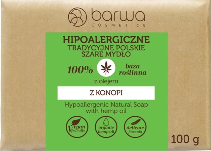 Sapun tradicional gri me vaj kërpi Barwa 100g