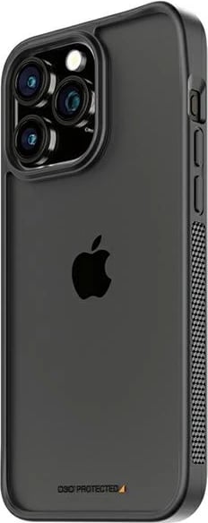 Mbështjellës PanzerGlass ClearCase për iPhone 15 Pro Max, D3O, Transparent dhe i zi