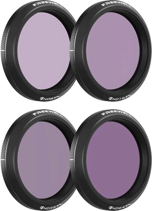 Set filtra ND/PL Freewell për DJI Osmo Action 5 Pro, 4 copë