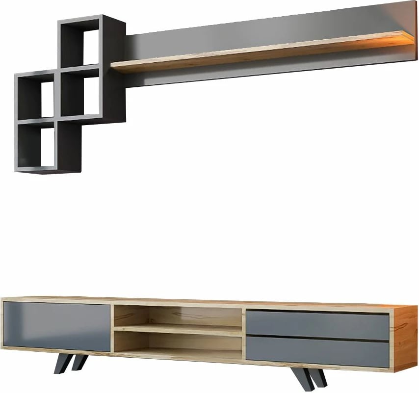 Njësi TV Skye Decor, anthracite dhe lis, RB-046